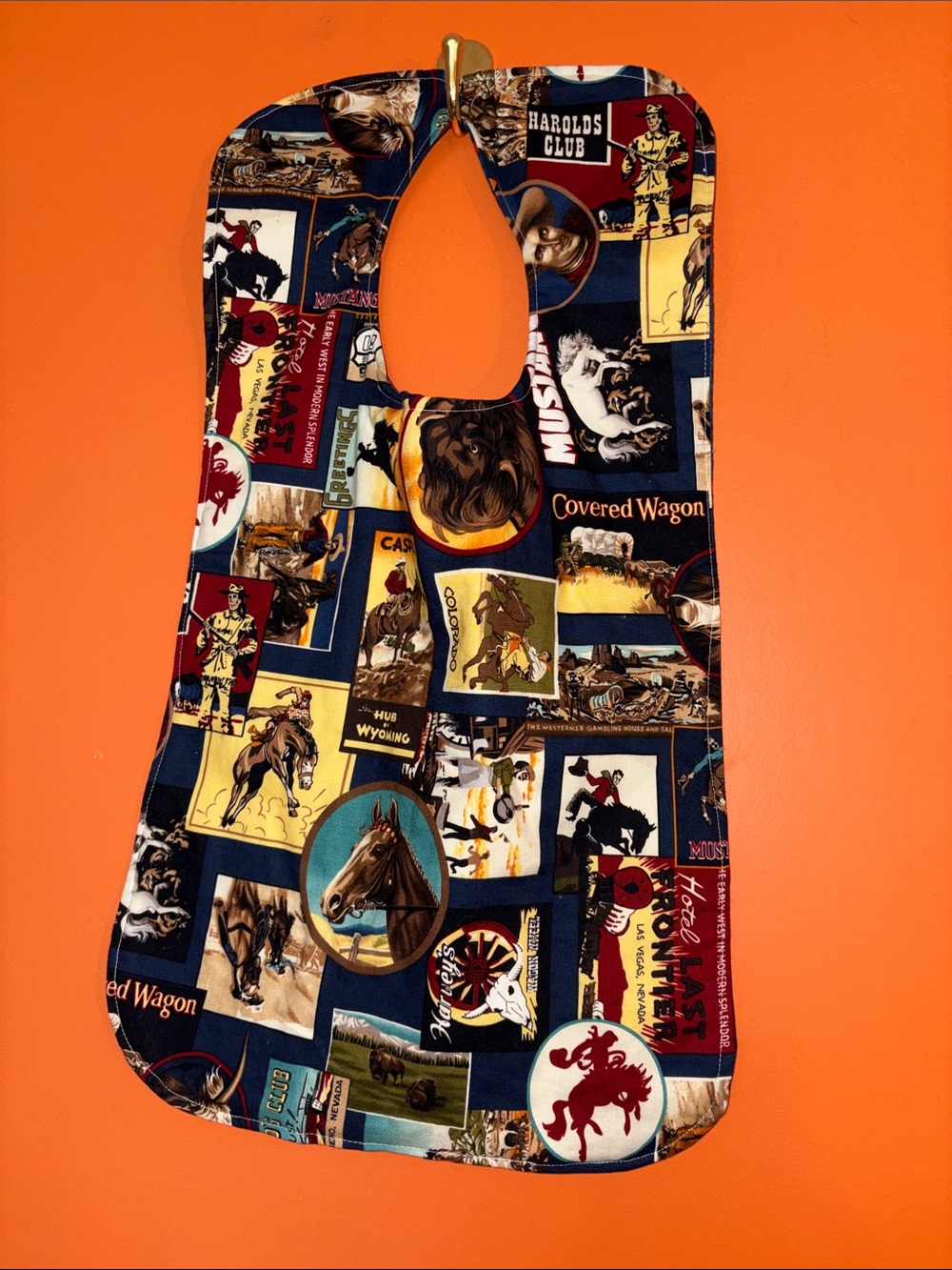 New Handmade Western Bib Smock For Kids or Adult Elderly Disabled Messy Eaters
